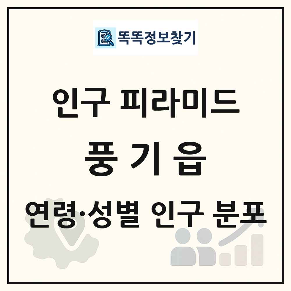 풍기읍 인구 피라미드 링크 그림